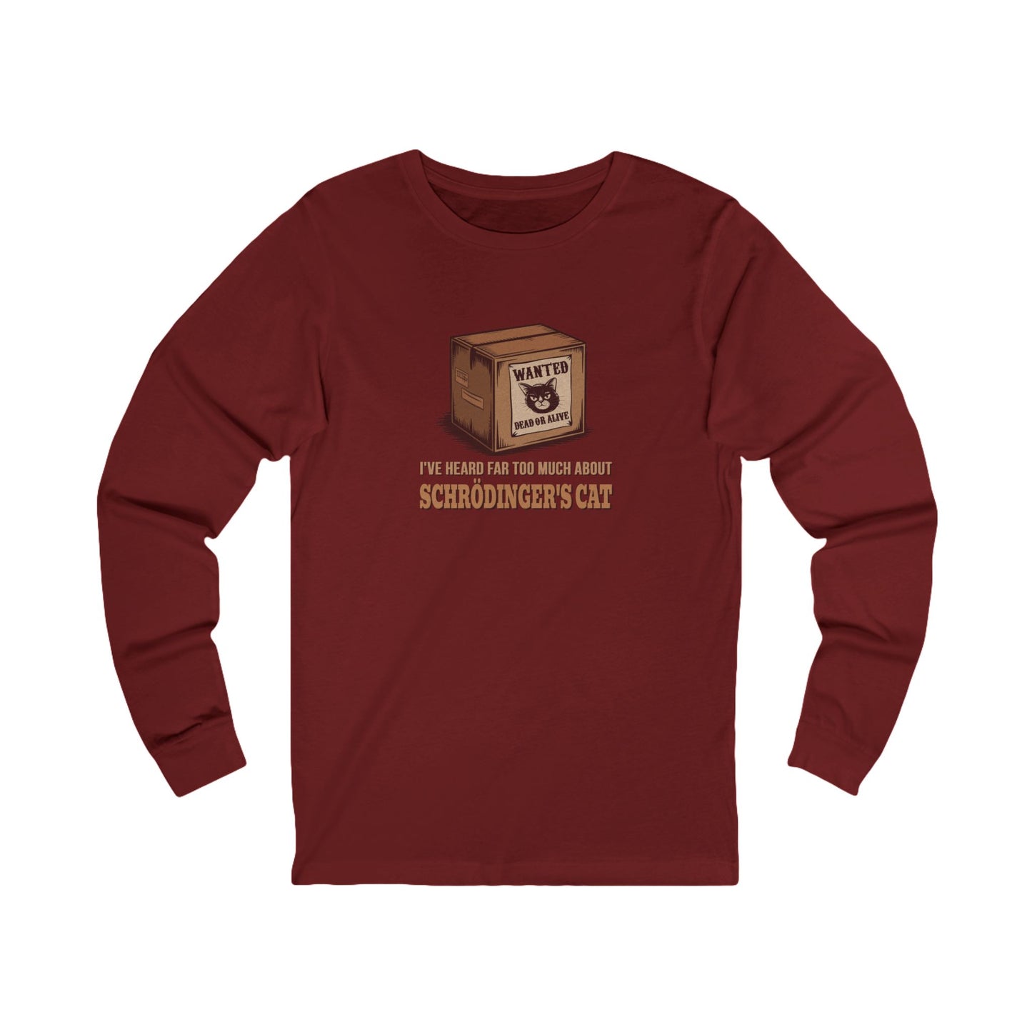 Schrödinger’s Cat — Big Bang Theory Retro Long Sleeve (Dark)