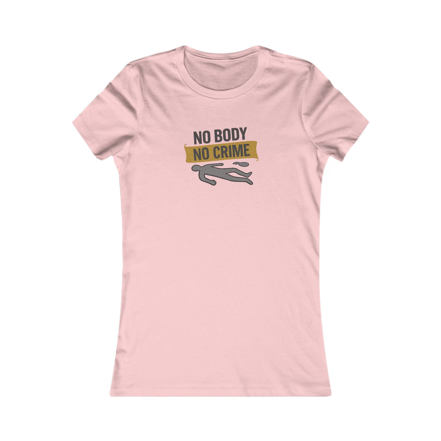 No Body, No Crime — Psych Crime Scene Retro Women's Tee (Light)