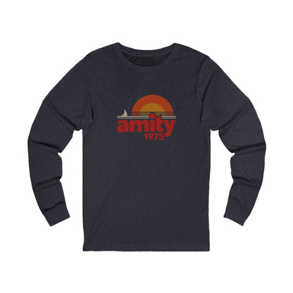 Amity Island 1975 — Jaws-Inspired Retro Long Sleeve (Dark)