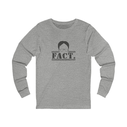 Dwight Schrute FACT. — The Office-Inspired Long Sleeve (Light)