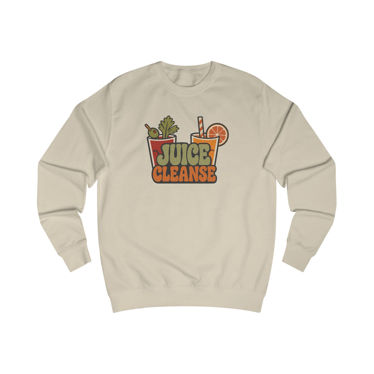Juice Cleanse Liquid Diet — Boozy Brunch Retro Sweatshirt (Light)