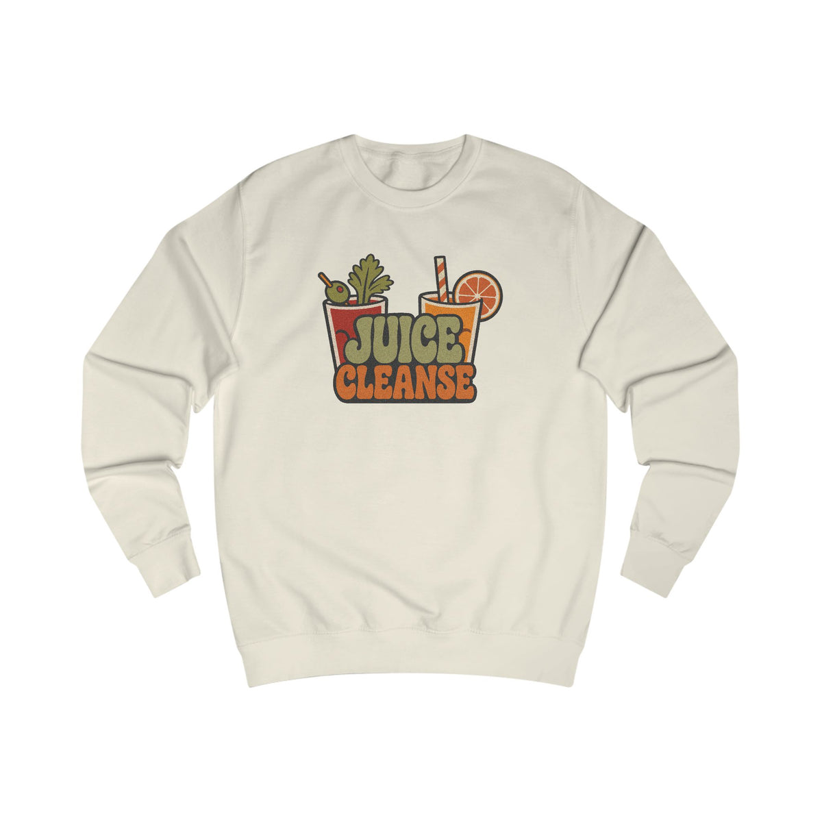 Juice Cleanse Liquid Diet — Boozy Brunch Retro Sweatshirt (Light)