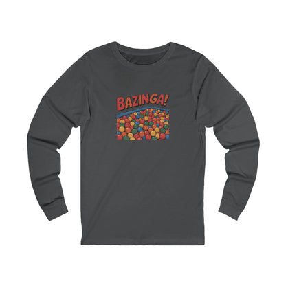 Bazinga! Ball Pit — Big Bang Theory Retro Long Sleeve (Dark)