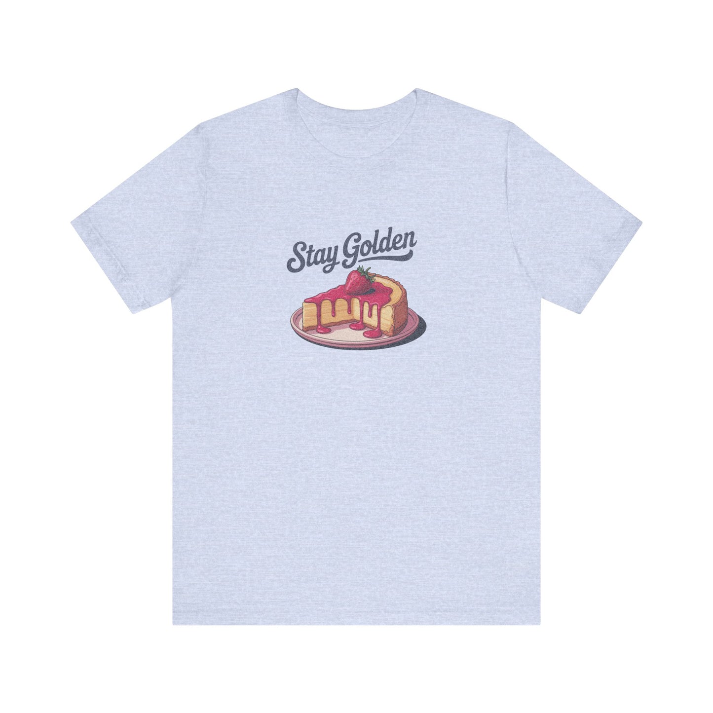 Stay Golden — Retro Cheesecake Graphic Tee (Light)