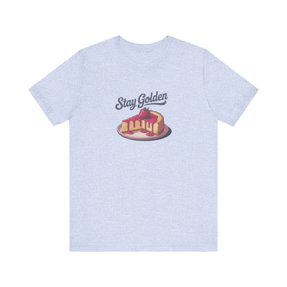 Stay Golden — Retro Cheesecake Graphic Tee (Light)