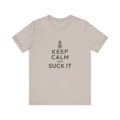 Keep Calm and Suck It — Psych Retro Tee (Light)