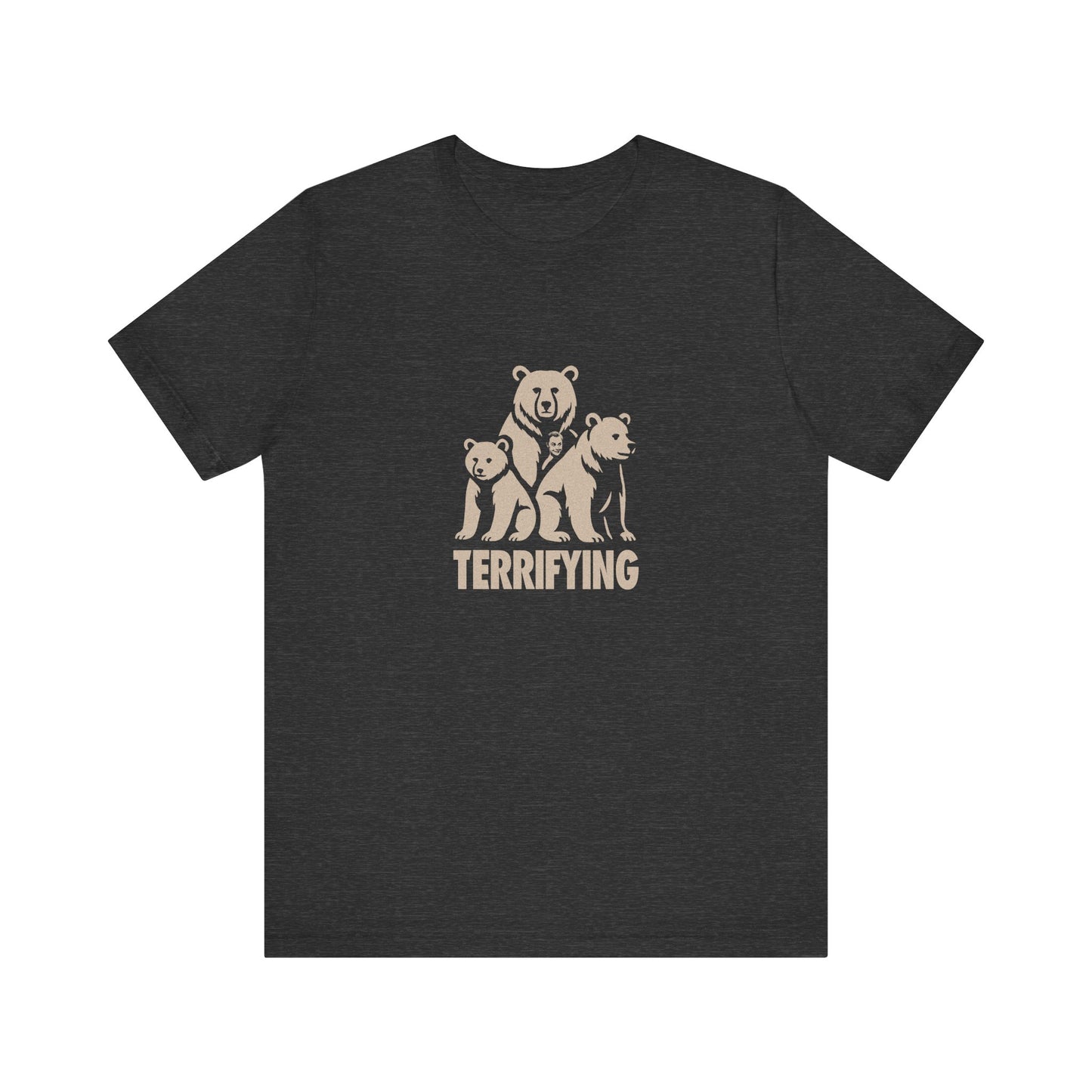Bears Are Terrifying — Retro Silhouette Tee (Dark)