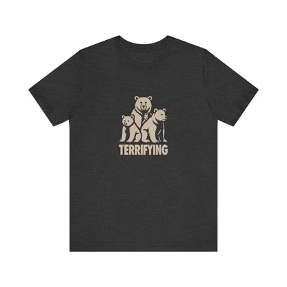 Bears Are Terrifying — Retro Silhouette Tee (Dark)