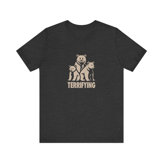 Bears Are Terrifying — Retro Silhouette Tee (Dark)