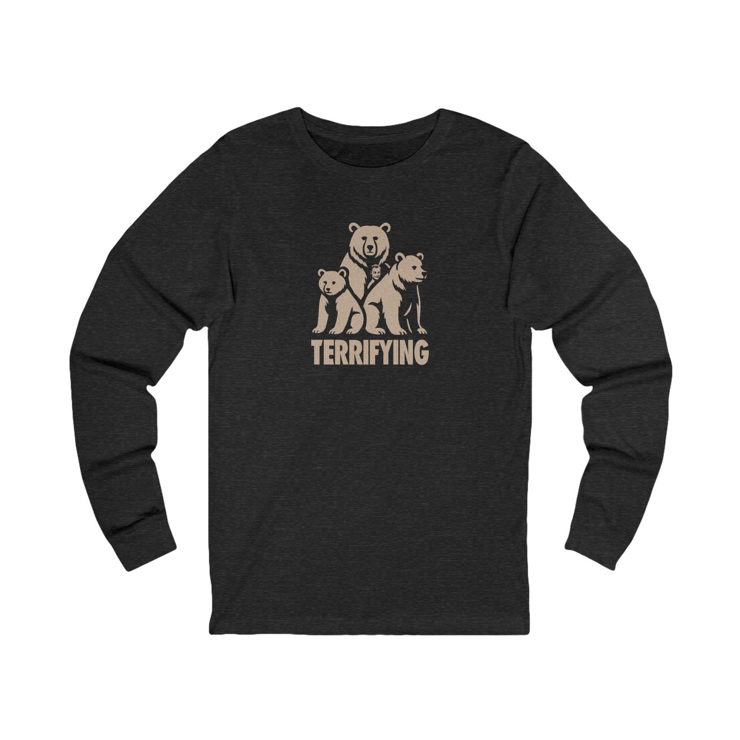 Bears Are Terrifying — Retro Silhouette Long Sleeve (Dark)