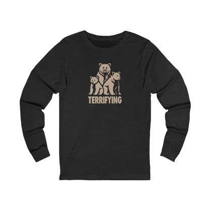 Bears Are Terrifying — Retro Silhouette Long Sleeve (Dark)