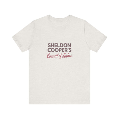 Sheldon Cooper’s Council of Ladies — TBBT Retro Tee (Light)