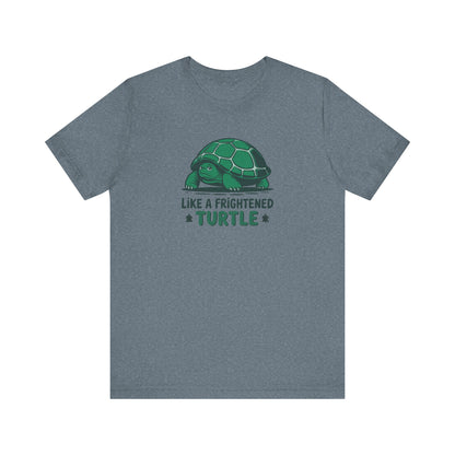 Like a Frightened Turtle — George Costanza Shrinkage Retro Tee (Light)