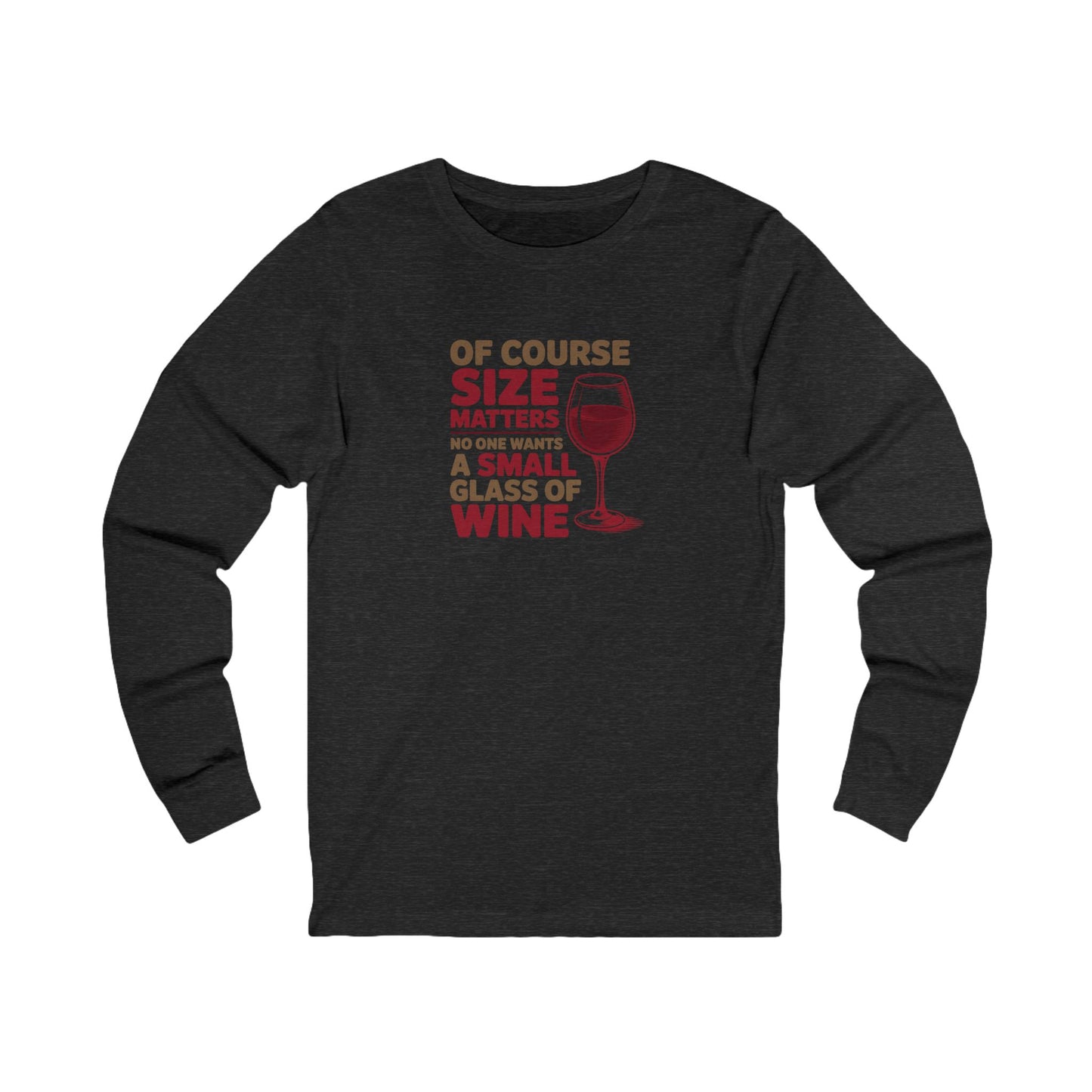 Big Glass Energy — Wine Lover Retro Long Sleeve (Dark)