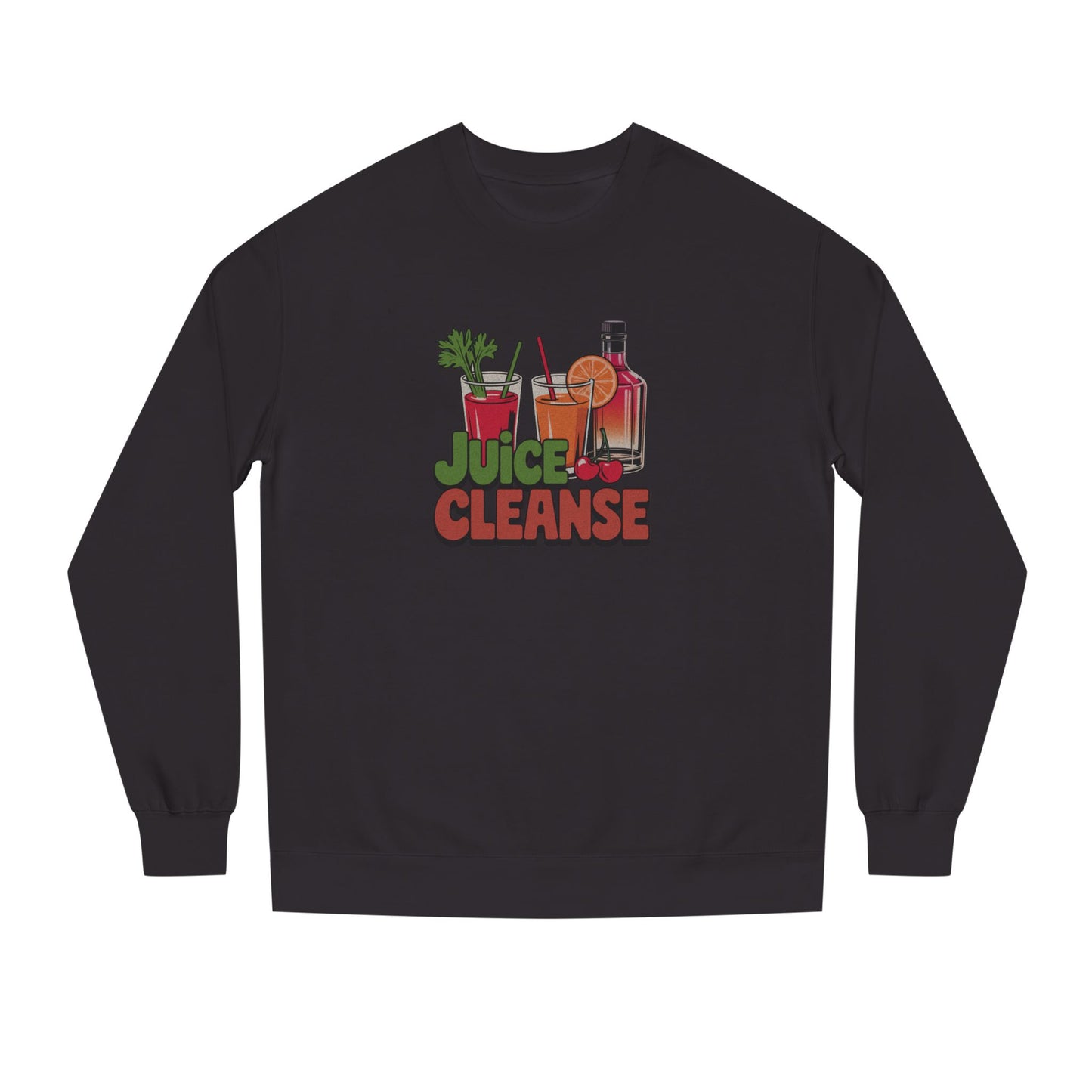 Juice Cleanse Liquid Diet — Boozy Brunch Retro Sweatshirt (Dark)
