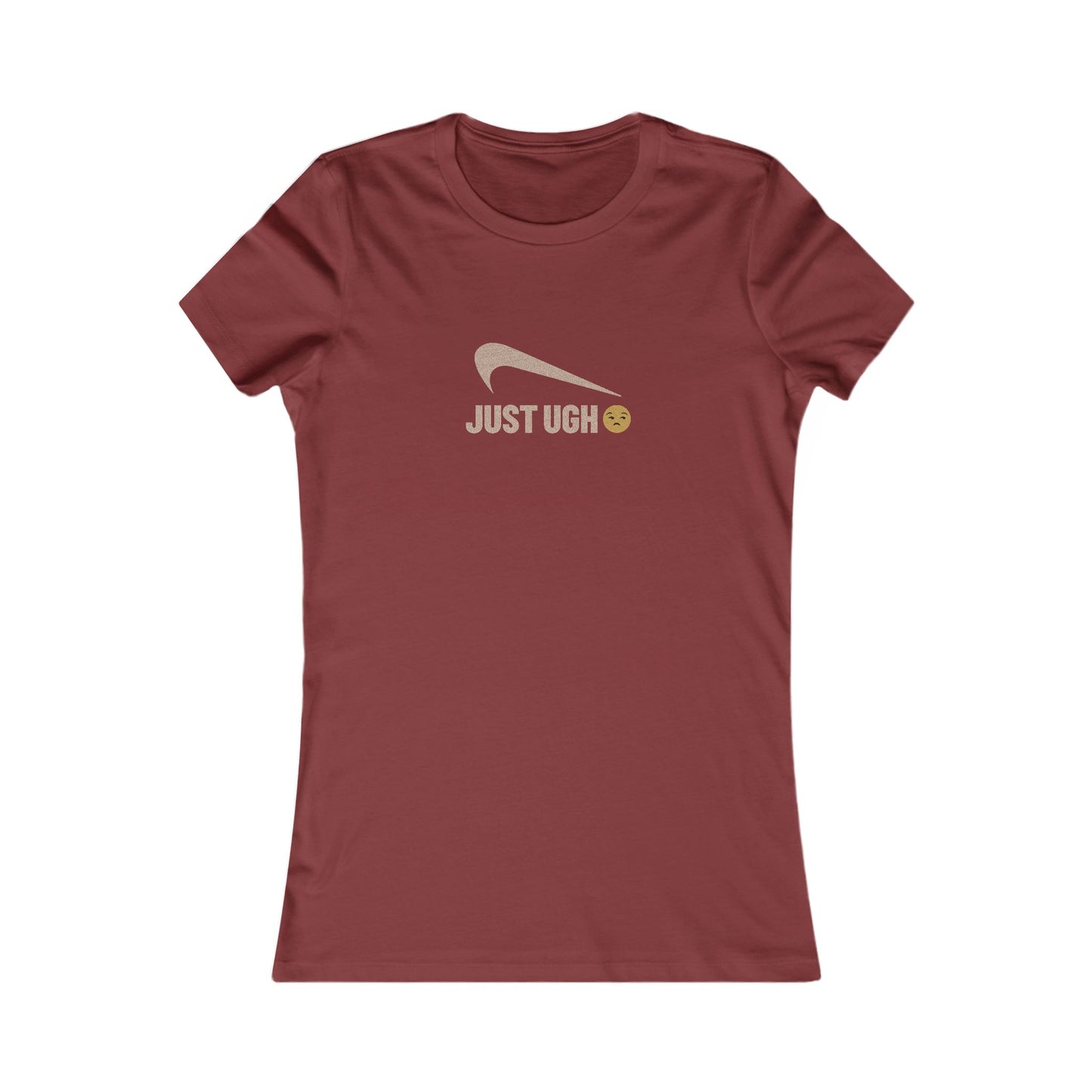 Just Ugh 😒 Athletic Parody — Retro Workout Women's Tee (Dark)