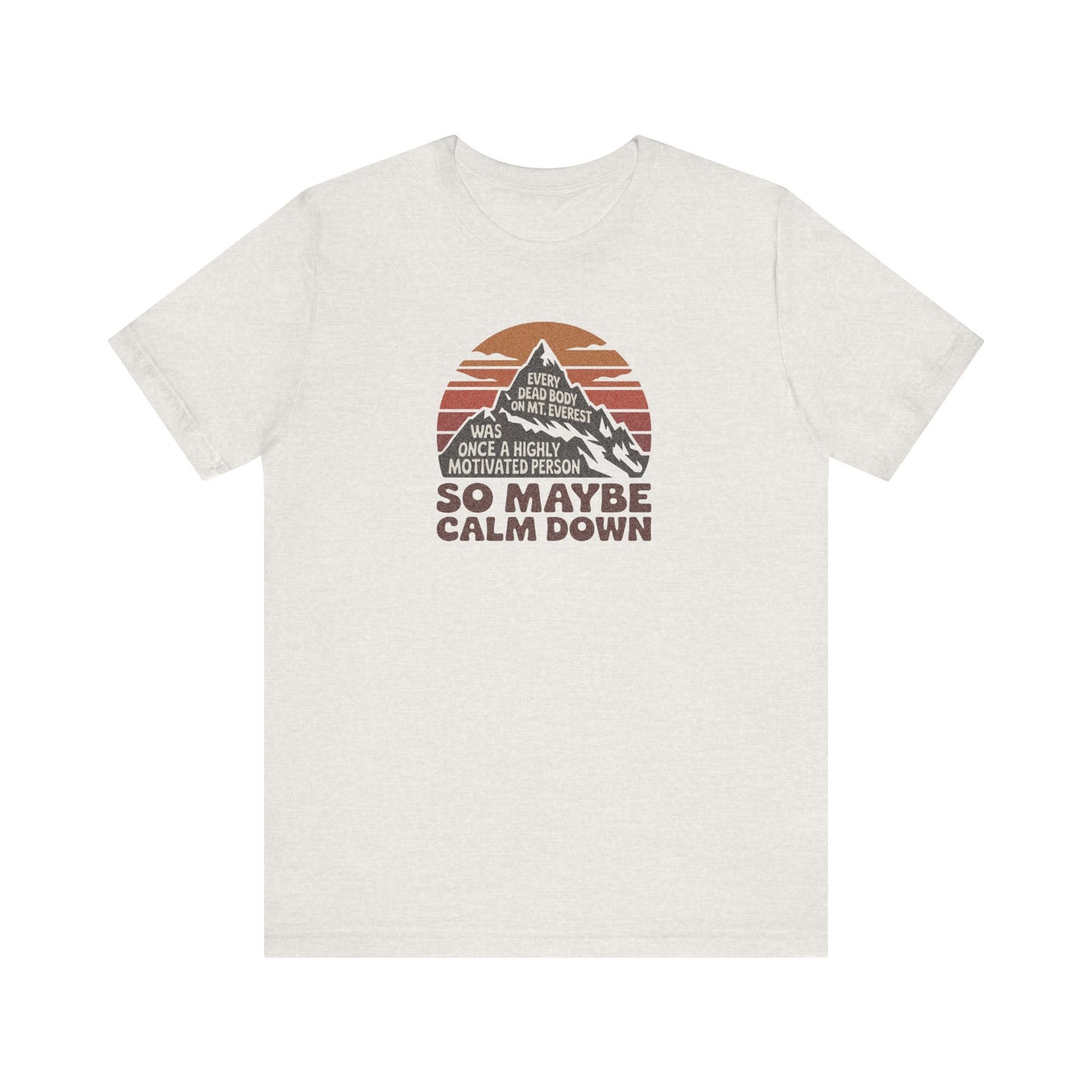 Everything in Moderation (Especially Fitness) – Mount Everest Retro Tee (Light)