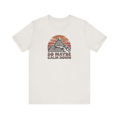 Everything in Moderation (Especially Fitness) – Mount Everest Retro Tee (Light)