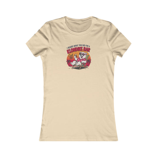 What You Did for a Klondike Bar — Retro Graphic Women's Tee (Light)