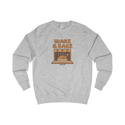 Wake & Bake — Retro Thanksgiving Turkey Sweatshirt (Light)