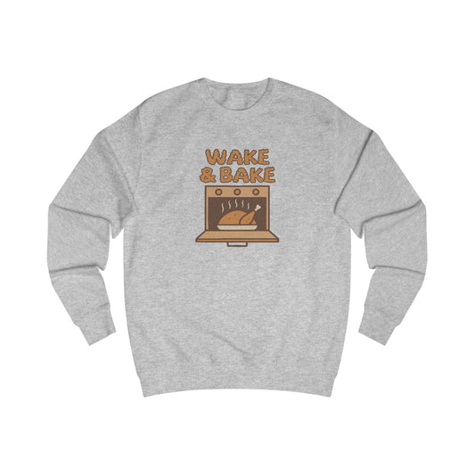 Wake & Bake — Retro Thanksgiving Turkey Sweatshirt (Light)