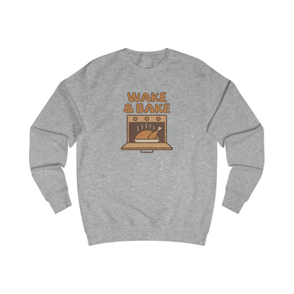 Wake & Bake — Retro Thanksgiving Turkey Sweatshirt (Light)