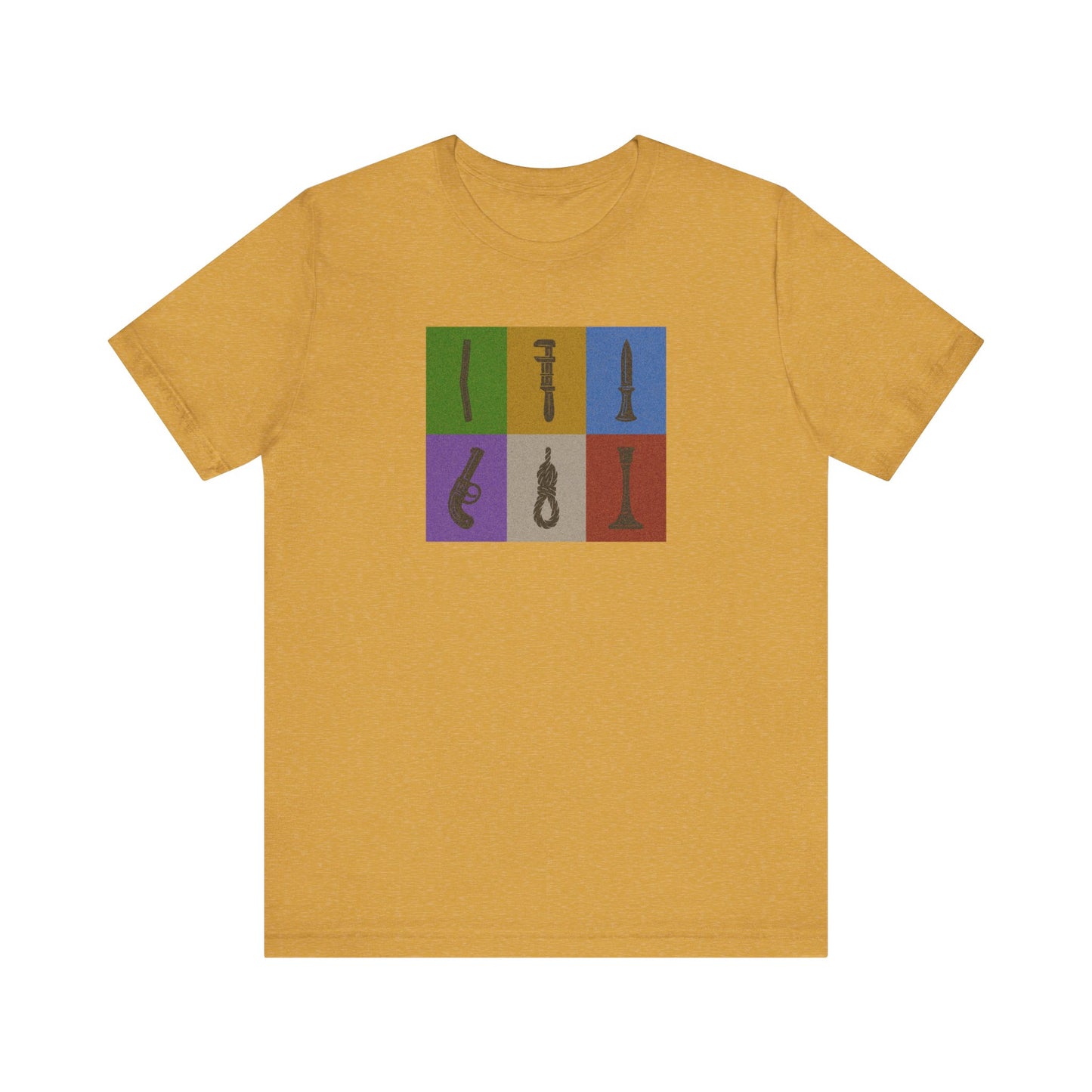 Six Ways Into the Evidence Locker — Clue Retro Tee (Light)