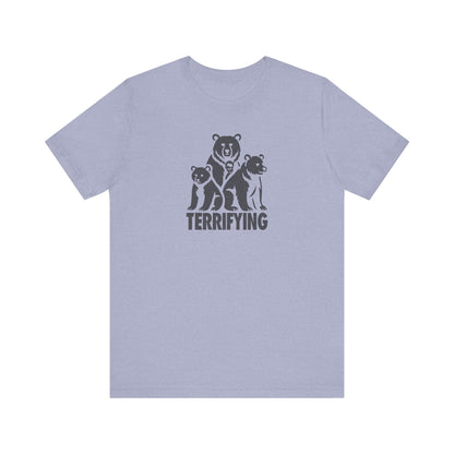 Bears Are Terrifying — Retro Silhouette Tee (Light)