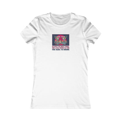 Open Bar (for the Kids) — Friends Retro Women's Tee (Light)