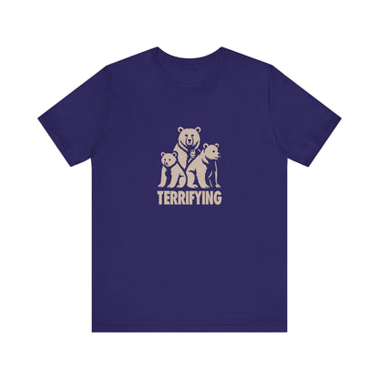 Bears Are Terrifying — Retro Silhouette Tee (Dark)
