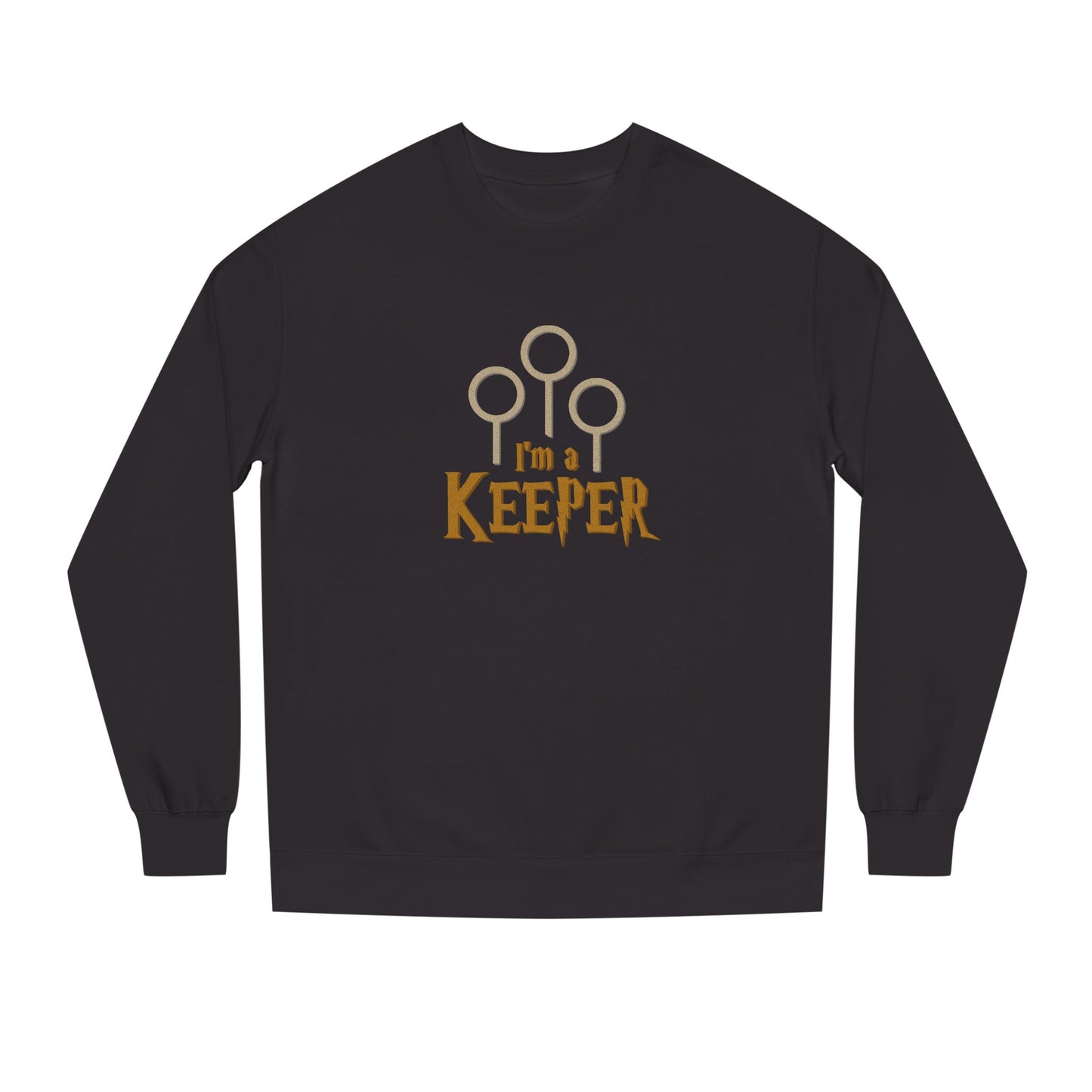 I’m a Keeper — Harry Potter Quidditch Retro Sweatshirt (Dark)