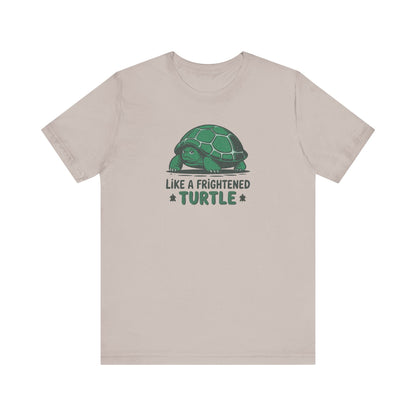 Like a Frightened Turtle — George Costanza Shrinkage Retro Tee (Light)