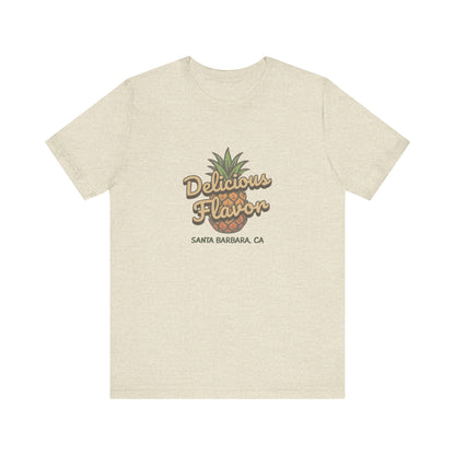 Delicious Flavor — Santa Barbara Pineapple Retro Tee (Light)