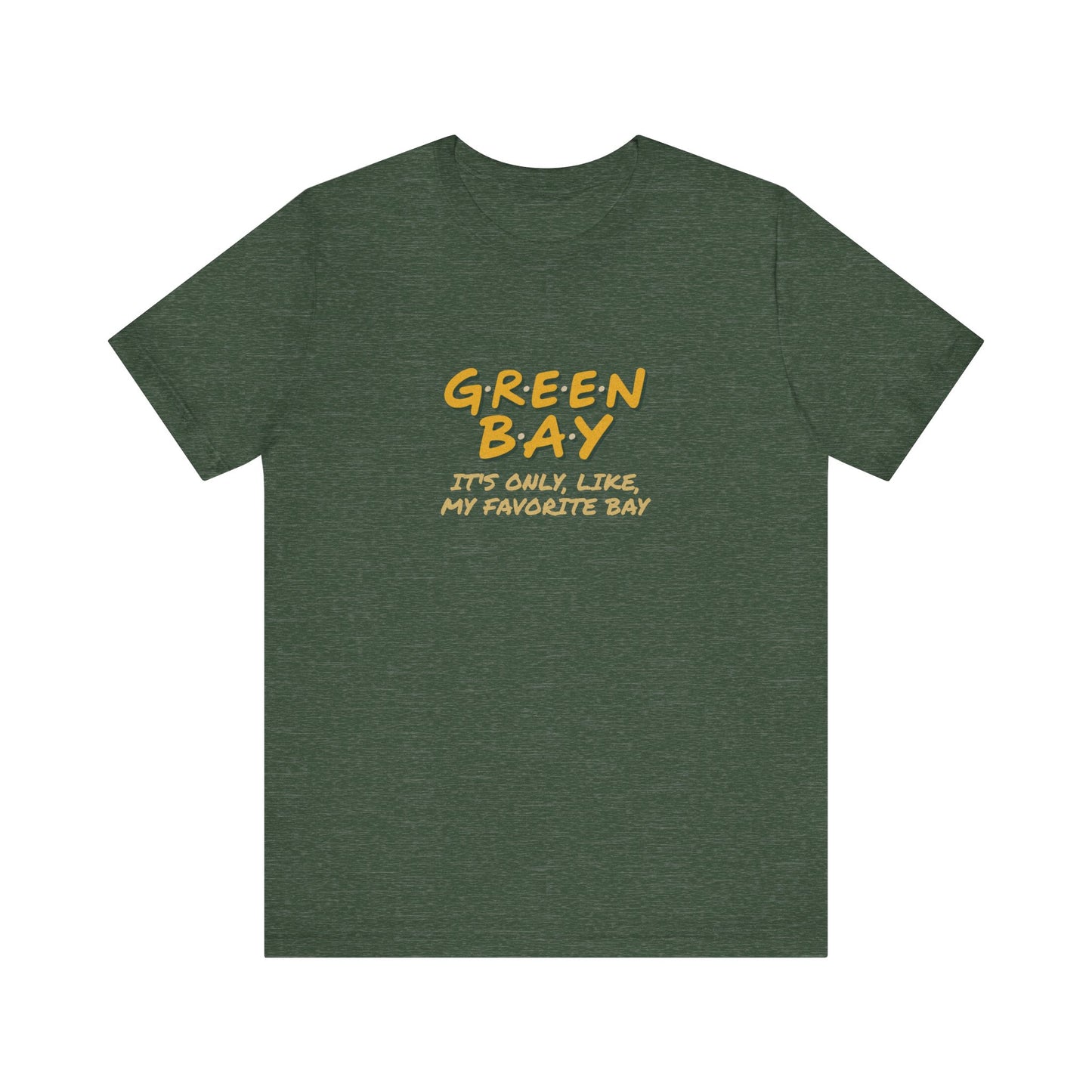 Green Bay (My Favorite Bay) — Phoebe Buffay Football Tee (Dark)