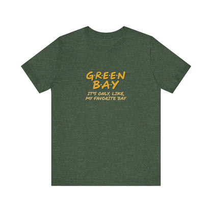 Green Bay (My Favorite Bay) — Phoebe Buffay Football Tee (Dark)