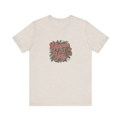 Yippee Ki Yay — Die Hard Retro Christmas Tee (Light)