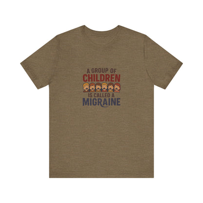 A Group of Children Is Called a Migraine — Retro Tee (Light)
