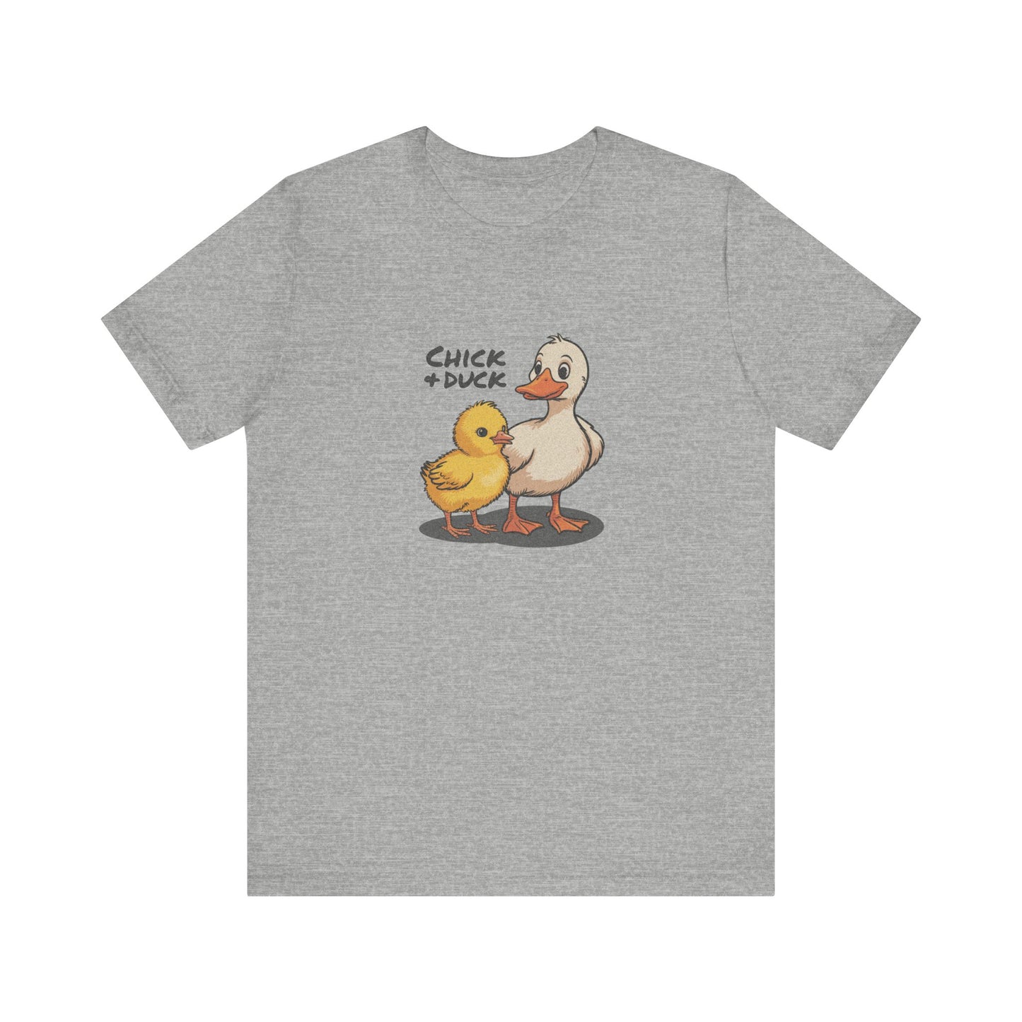 The Chick and the Duck — Friends Retro Tee (Light)