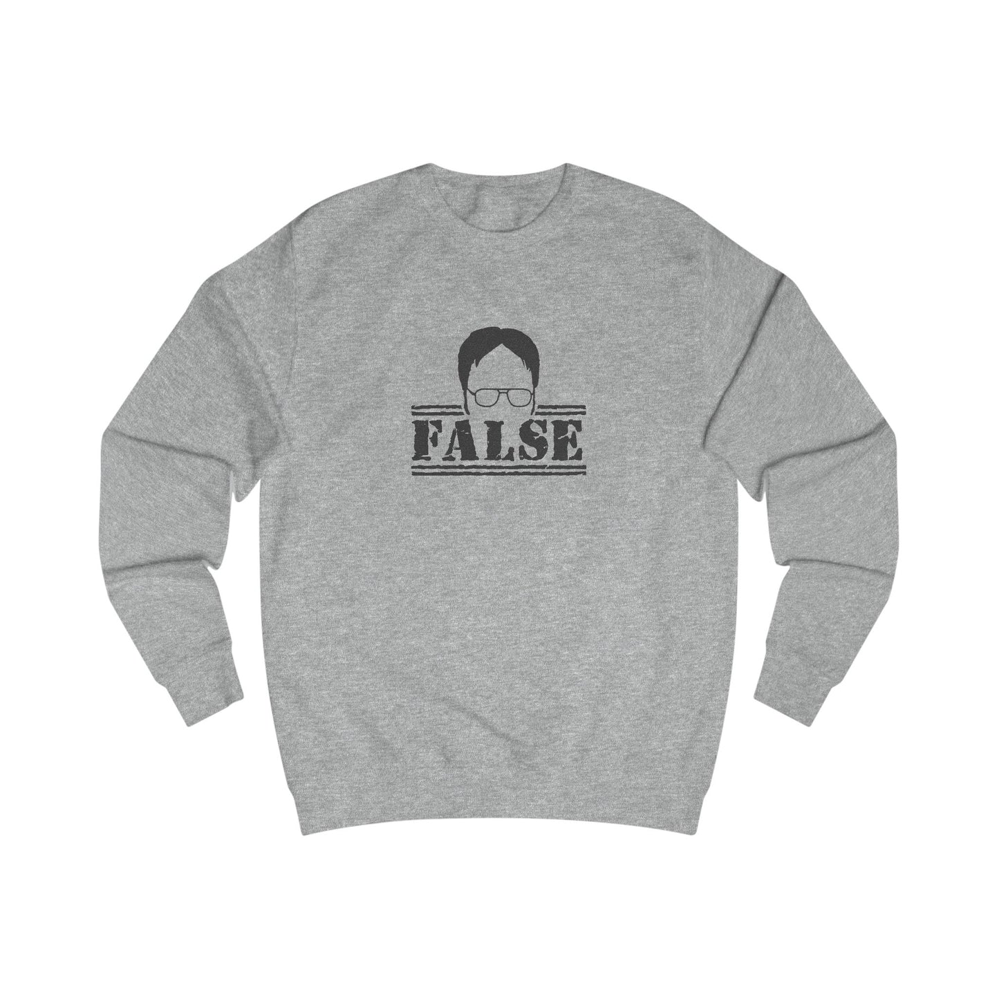 Dwight Schrute FALSE —  The Office-Inspired Sweatshirt (Light)