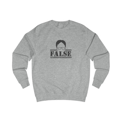 Dwight Schrute FALSE —  The Office-Inspired Sweatshirt (Light)