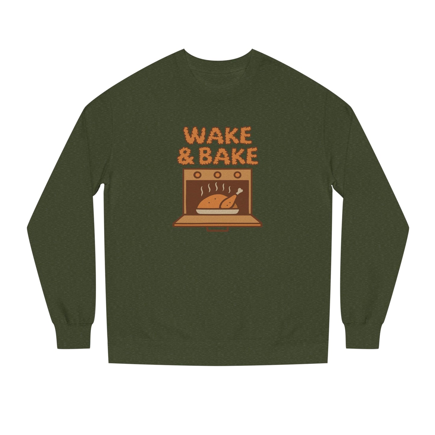 Wake & Bake — Retro Thanksgiving Turkey Sweatshirt (Dark)
