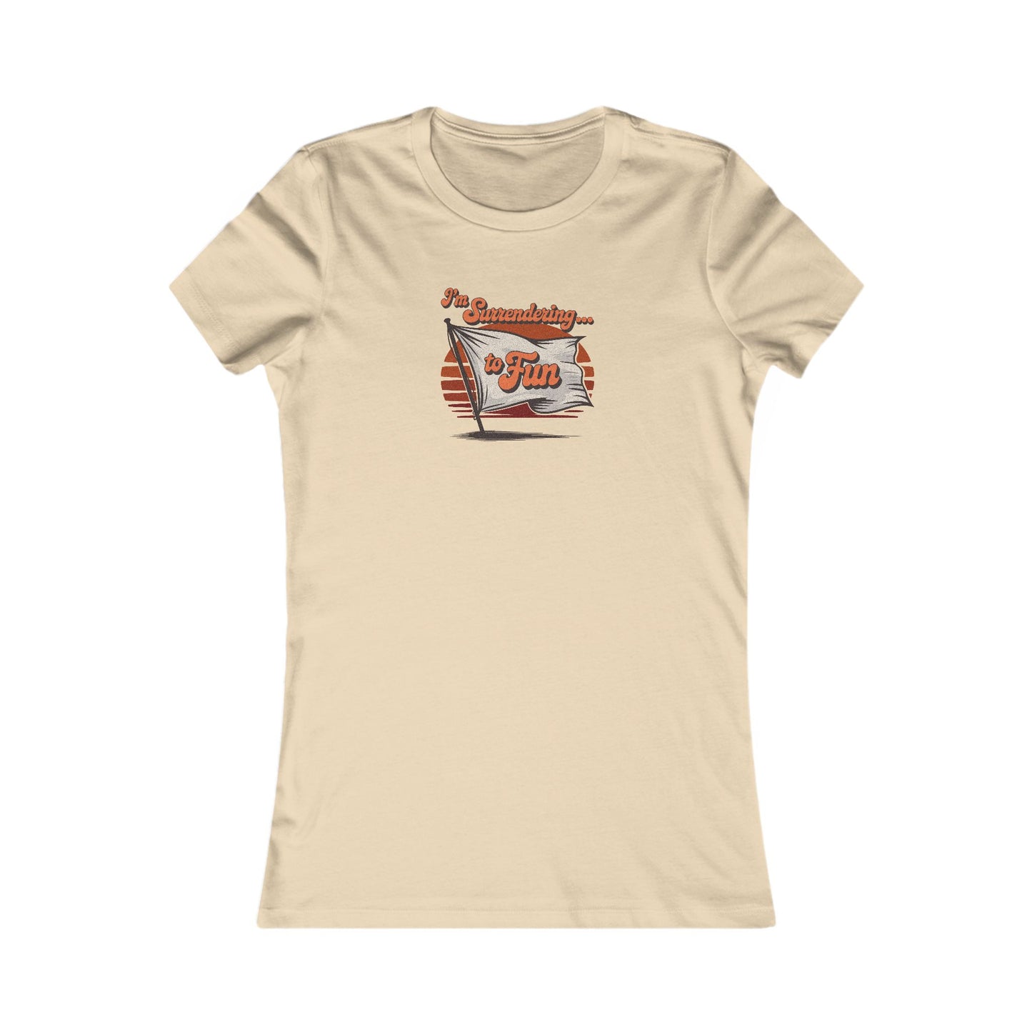 I'm Surrendering to Fun — Fun with Flags Retro Women's Tee (Light)