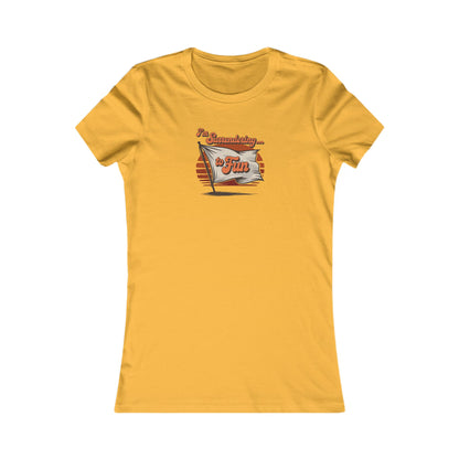 I'm Surrendering to Fun — Fun with Flags Retro Women's Tee (Light)
