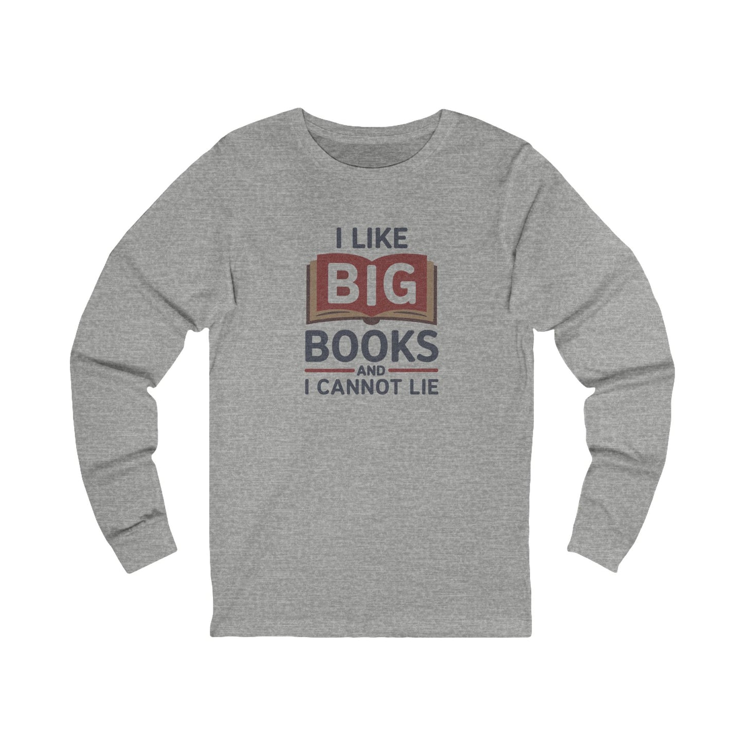 I Like Big Books and I Cannot Lie — Bibliophile Retro Long Sleeve (Light)