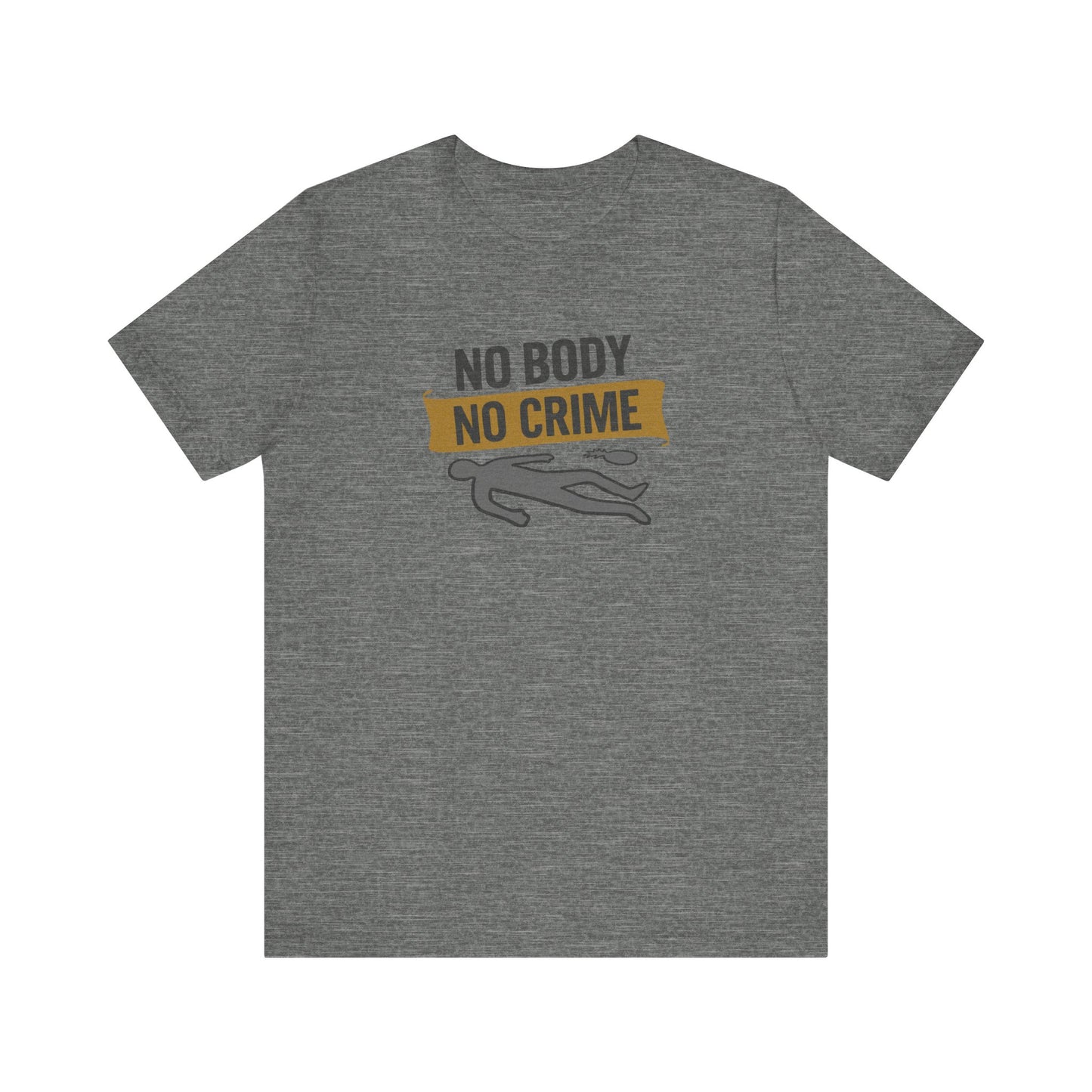 No Body, No Crime — Psych Crime Scene Retro Tee (Light)