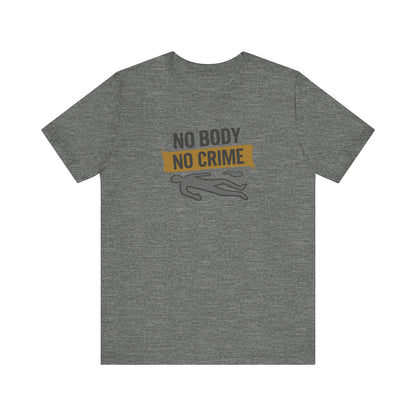 No Body, No Crime — Psych Crime Scene Retro Tee (Light)