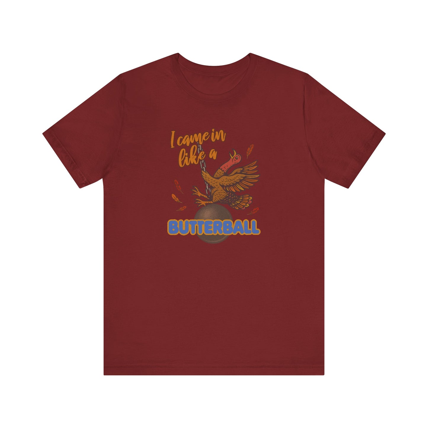 Like a Butterball — Miley Cyrus Thanksgiving Parody Retro Tee (Dark)