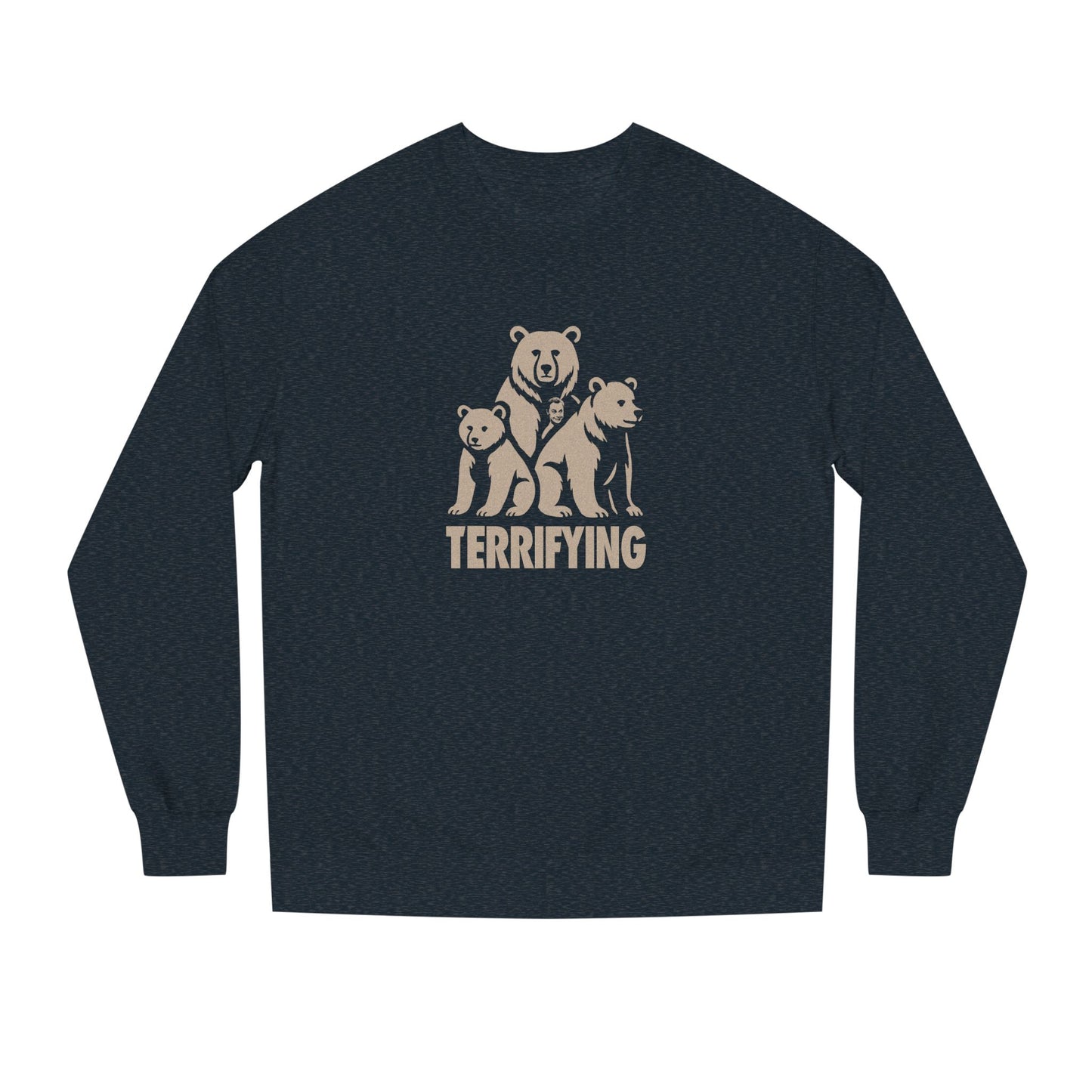 Bears Are Terrifying — Retro Silhouette Sweatshirt (Dark)