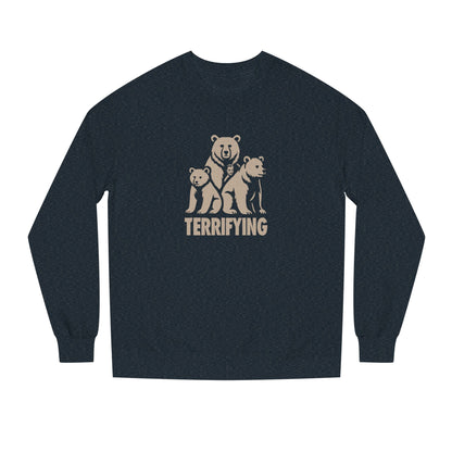 Bears Are Terrifying — Retro Silhouette Sweatshirt (Dark)
