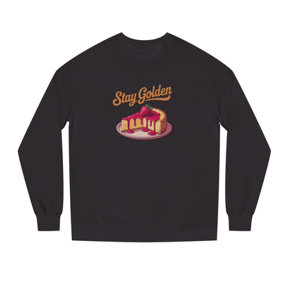 Stay Golden — Retro Cheesecake Graphic Sweatshirt (Dark)